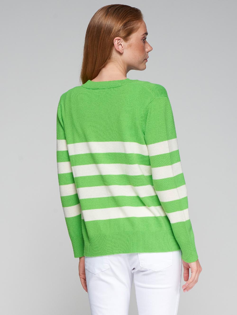 Vilagallo CARDIGAN PUNTO RAYAS VERDE