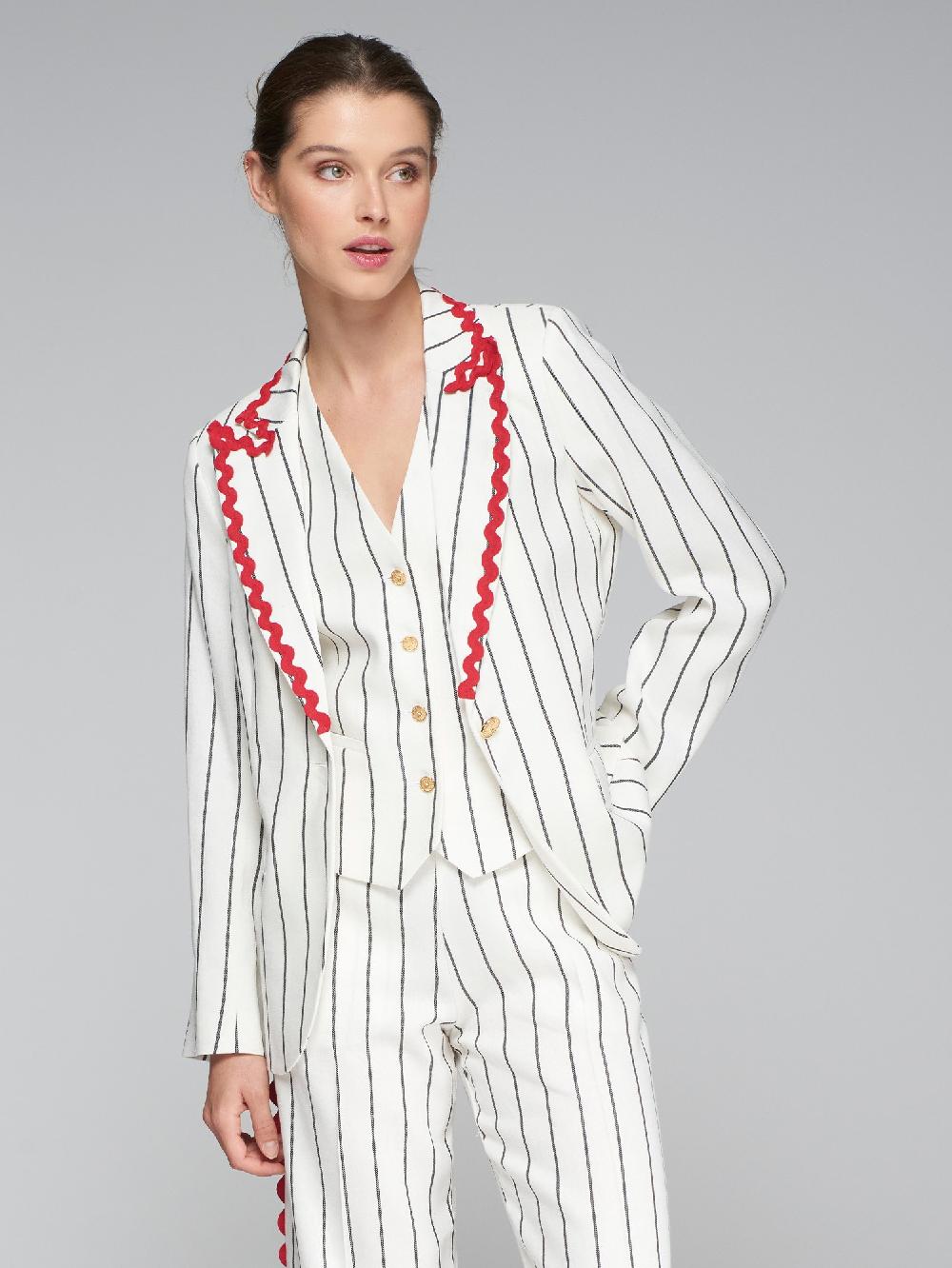 vilagallo CHAQUETA DIPLOMATICO ONDULINA ROJA