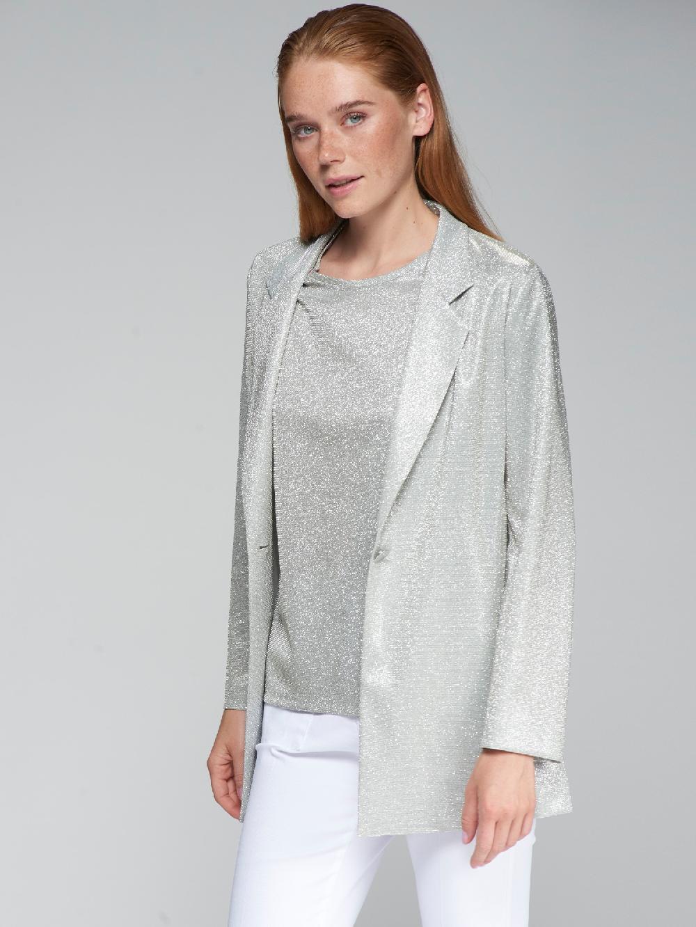 vilagallo CHAQUETA FLUIDA PLATA