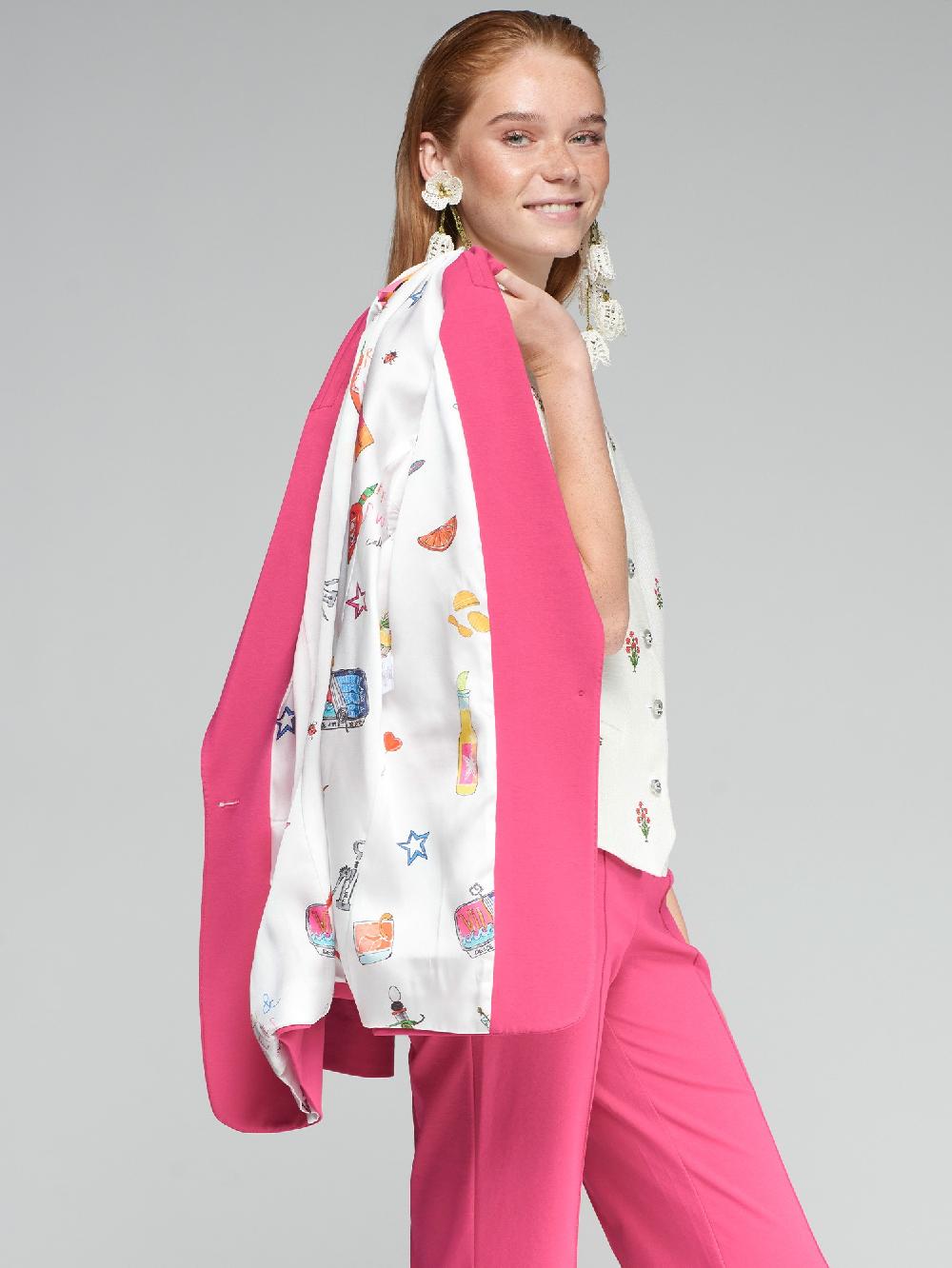 Vilagallo CHAQUETA PUNTO ROMA FRAMBUESA