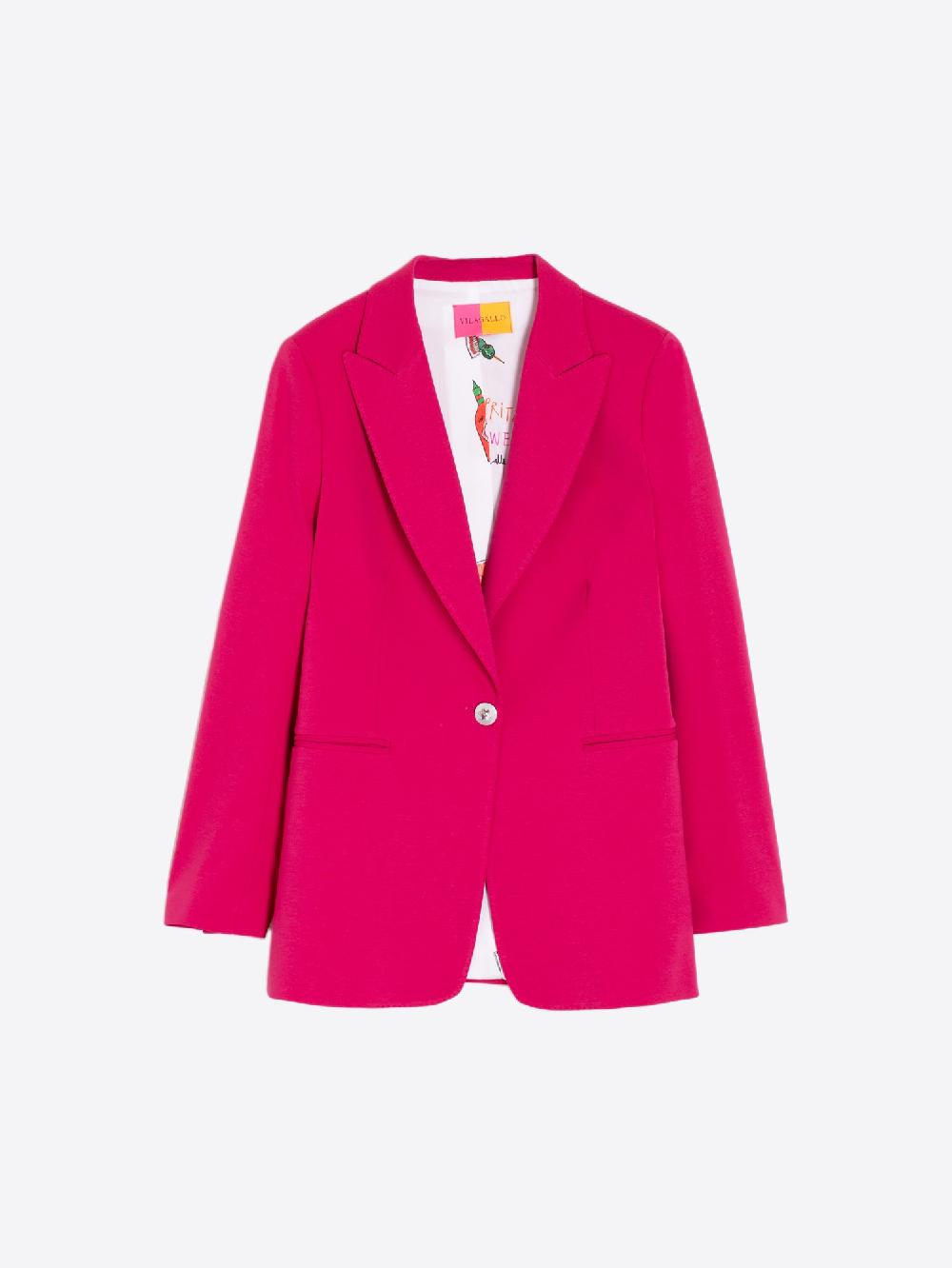 Vilagallo CHAQUETA PUNTO ROMA FRAMBUESA