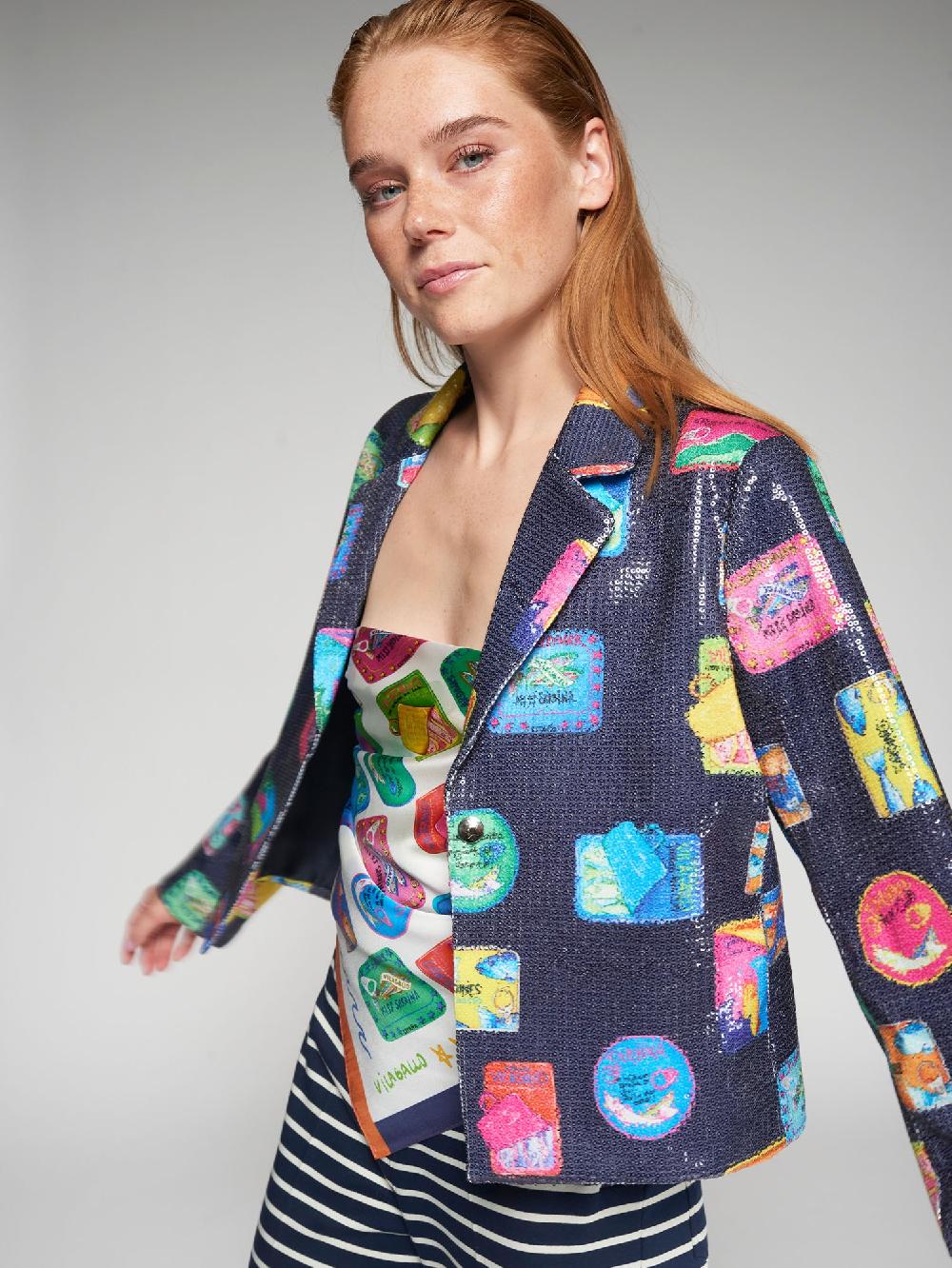 vilagallo CHAQUETA SARDINAS LENTEJUELAS