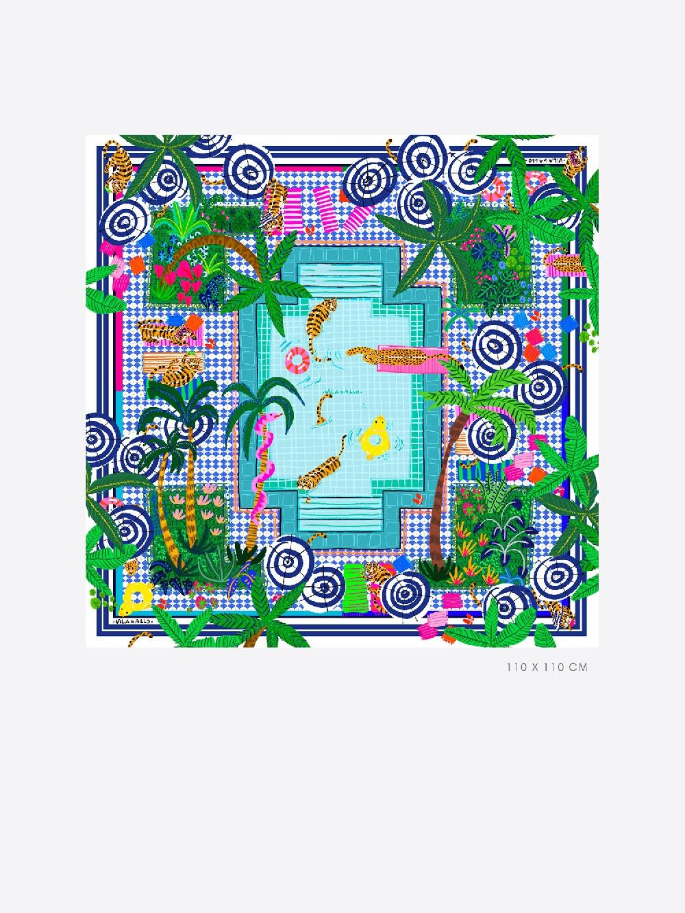 Vilagallo FOULARD PISCINA SEDA