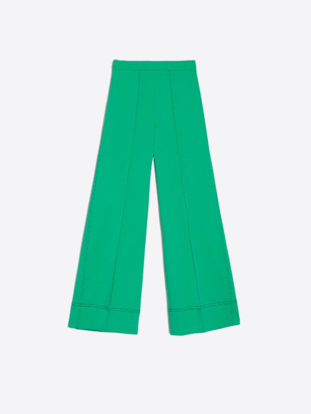 vilagallo PANTALON ANCHO PUNTO ROMA VERDE