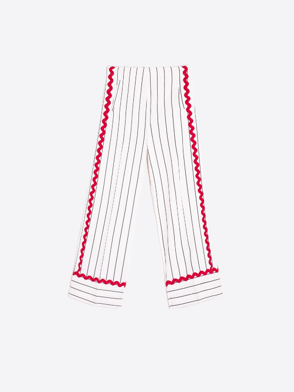 Vilagallo PANTALON DIPLOMATICO ONDULINA ROJA