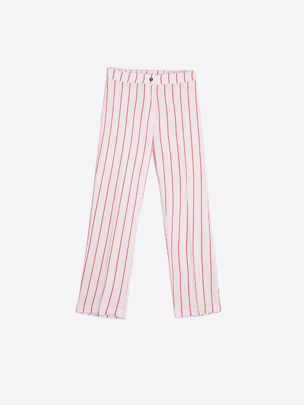 Vilagallo PANTALON DIPLOMATICO ROJO LINO