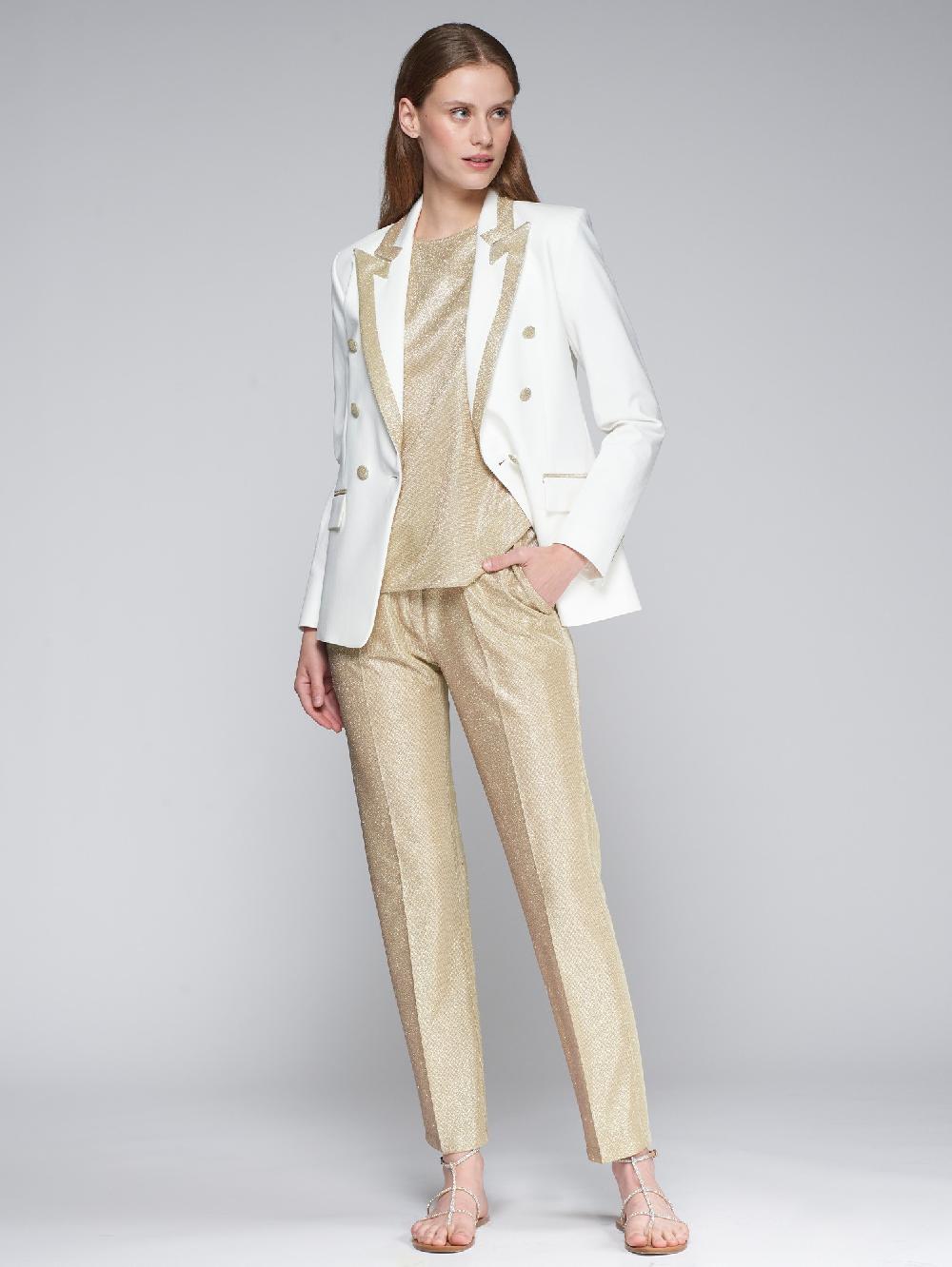 Vilagallo PANTALON FLUIDO ORO