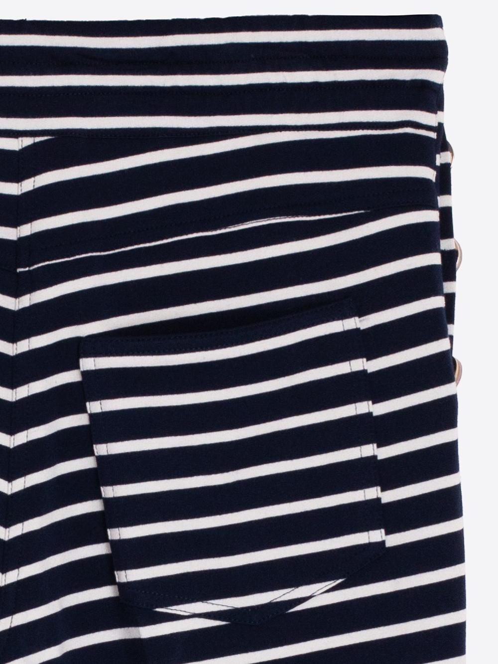 Vilagallo PANTALON PUNTO RAYA AZUL BOTONES