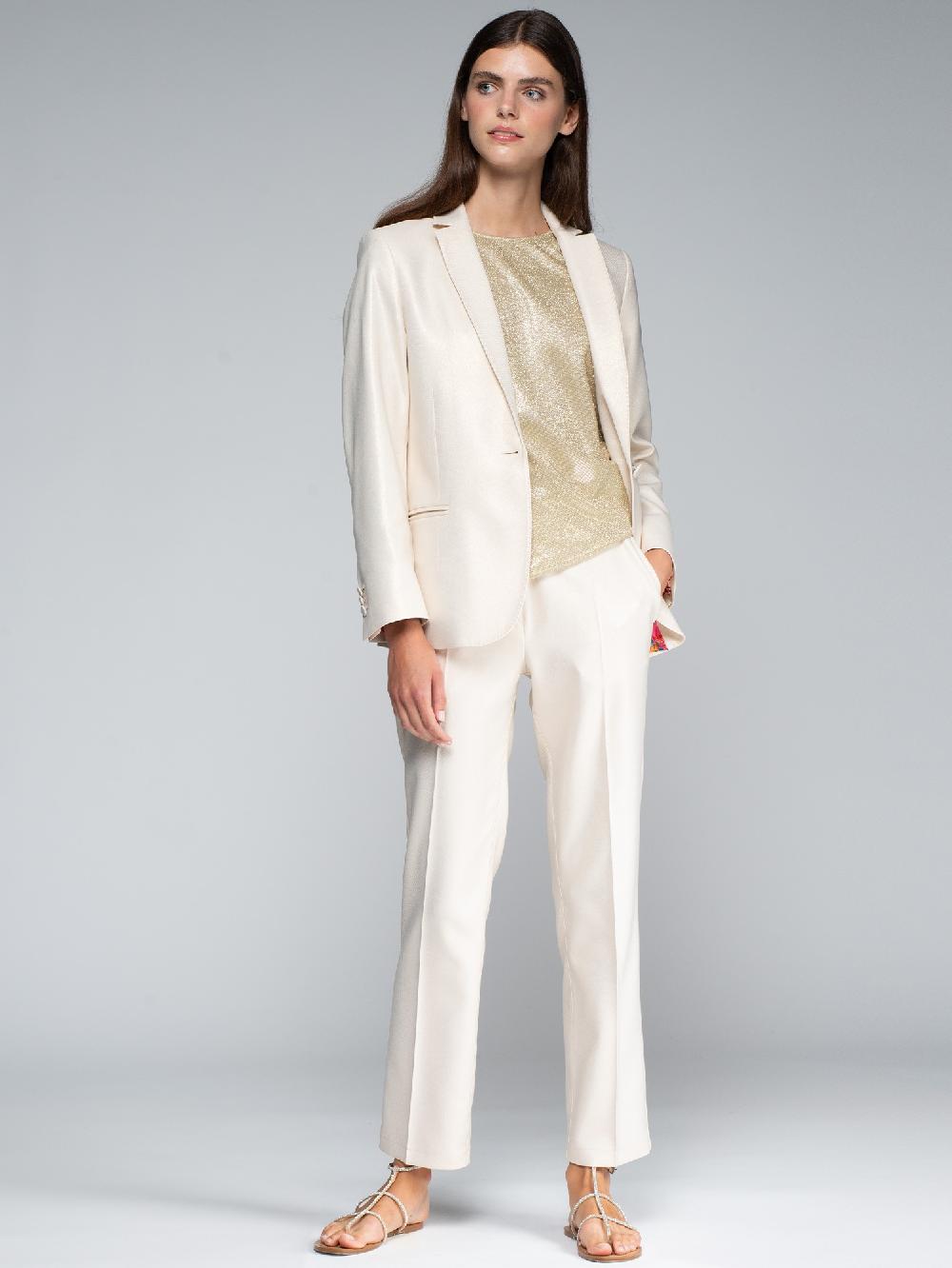 vilagallo PANTALON TRAJE DORADO