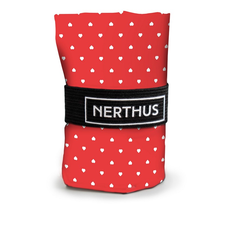 vin bouquet Bolsa de la compra plegable: Corazones/Rojo