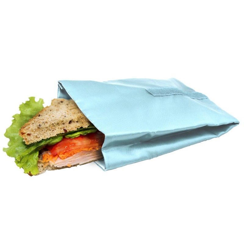 vin bouquet Bolsa reutilizable para sandwich azul pastel