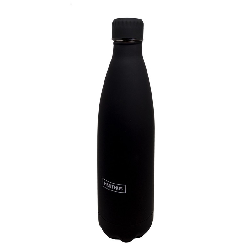 vin bouquet Botellas de Doble Pared de Acero inoxidable - 750 ml Negro