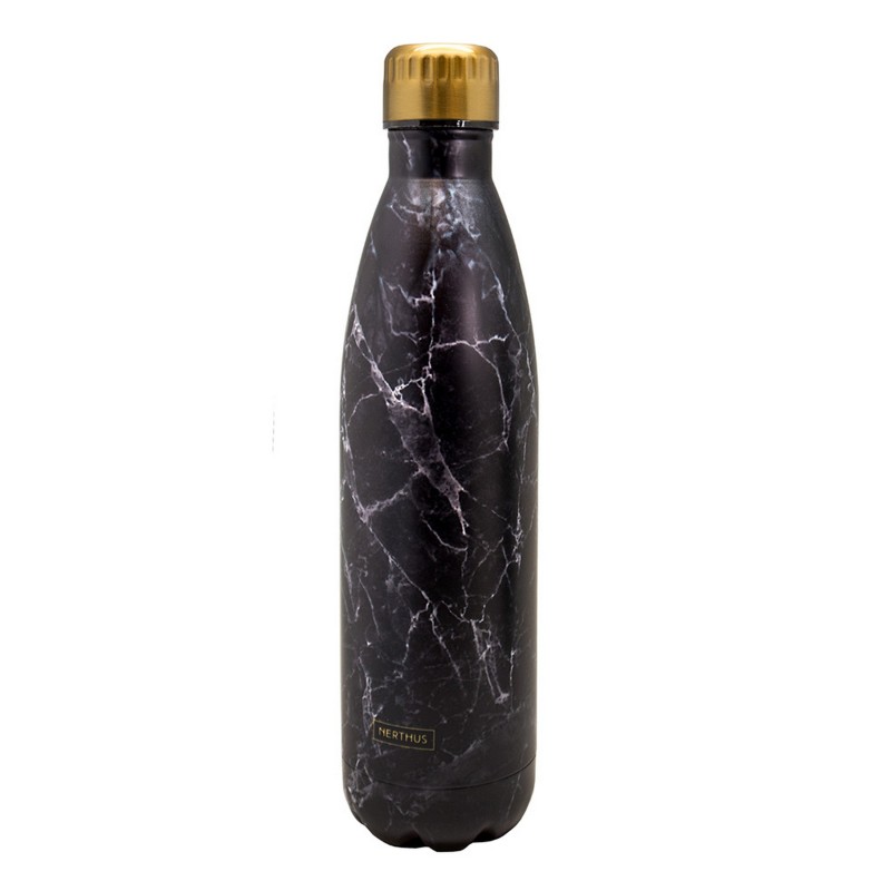 vin bouquet Botellas de Doble Pared de Acero inoxidable - 750 ml Marmol Negro