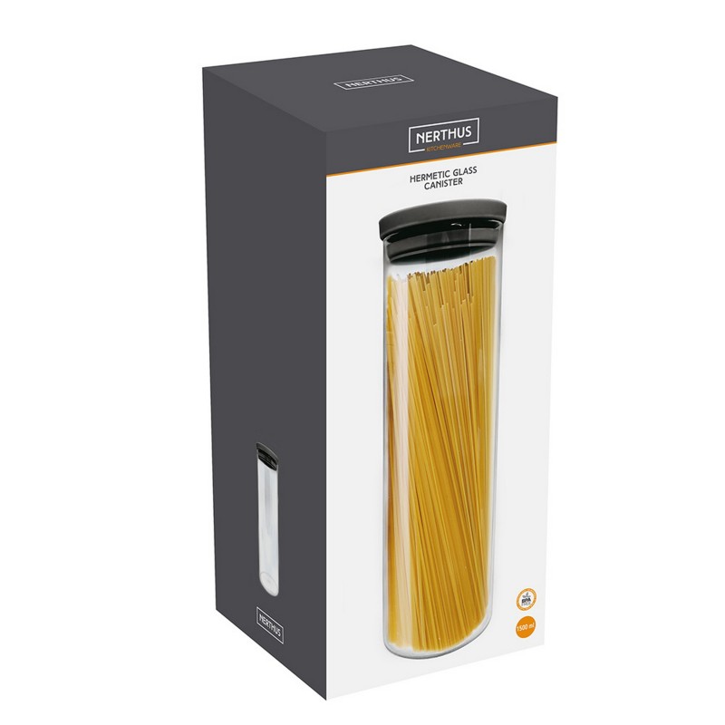Vin Bouquet Recipiente Hermético De Cristal 1500 Ml