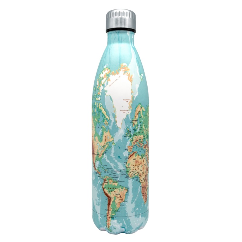 vin bouquet Botella doble pared mapa 1L