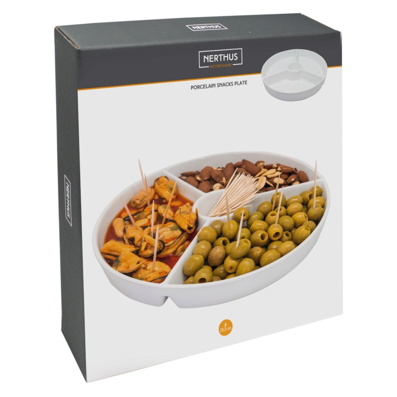 Vin Bouquet Plato Snacks Redondo 25 5x25 5 Cm