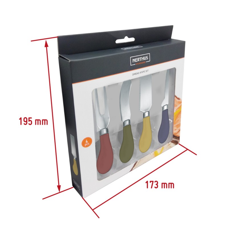 Vin Bouquet Set 4 Cuchillos Queso