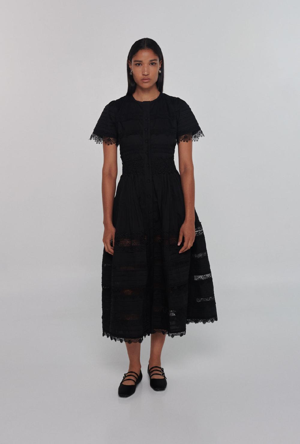 waimari CAMILA DRESS BLACK