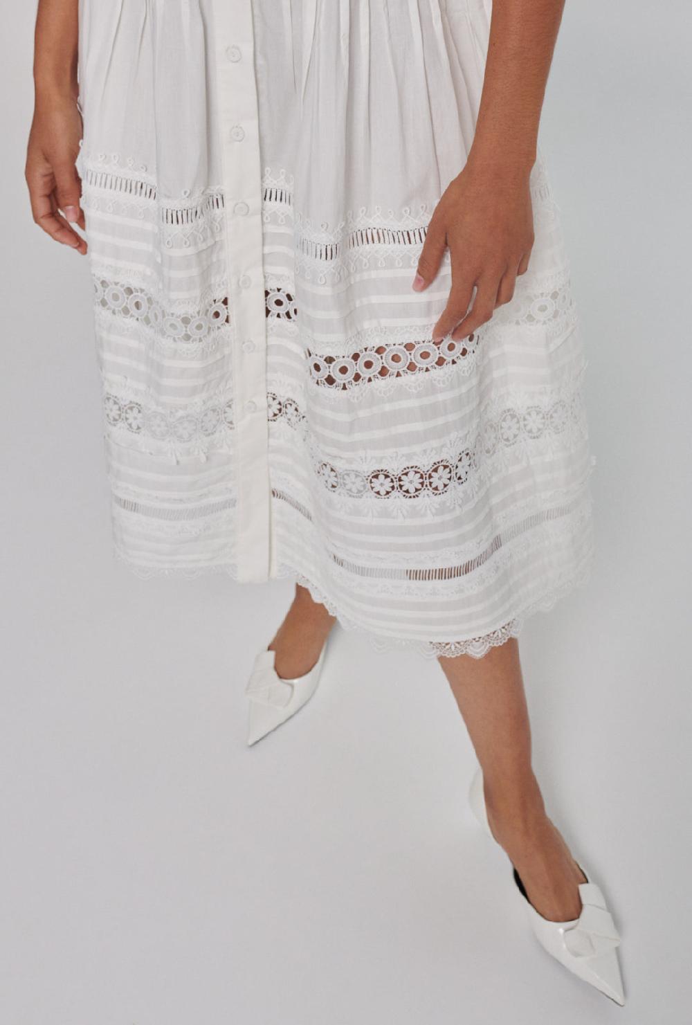Waimari CAMILA DRESS WHITE
