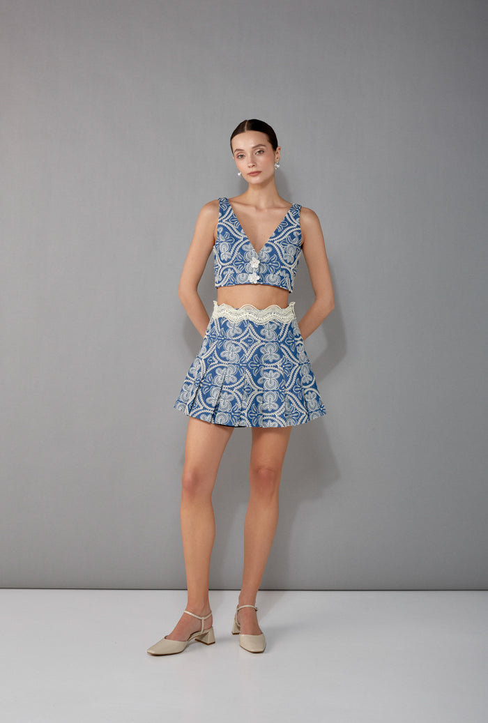 waimari EVELYN TOP DENIM