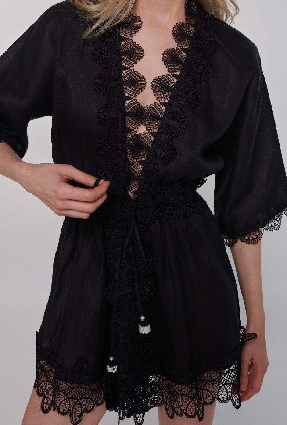 Waimari GABRIELLA KIMONO BLACK