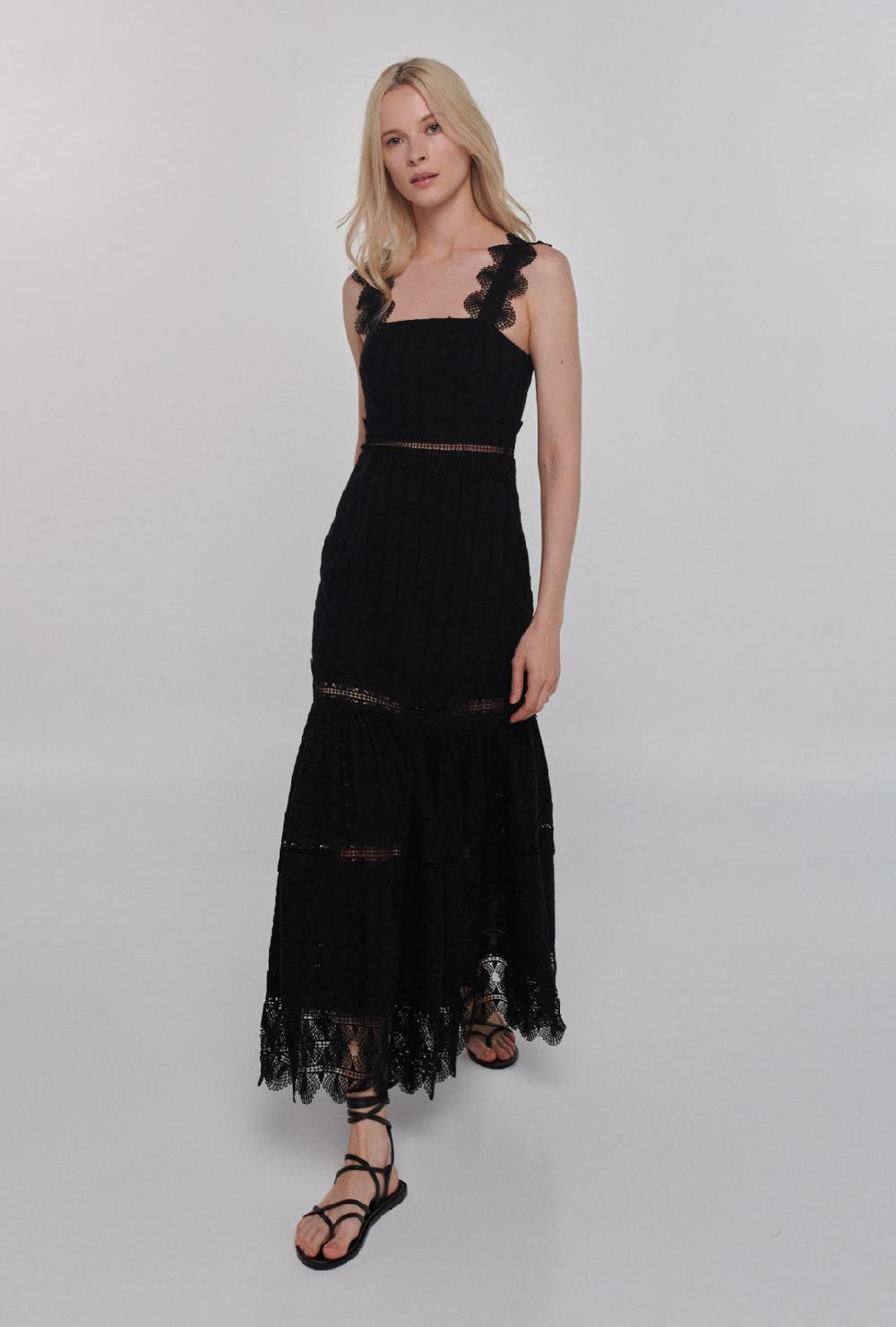 waimari IBIZA DRESS BLACK