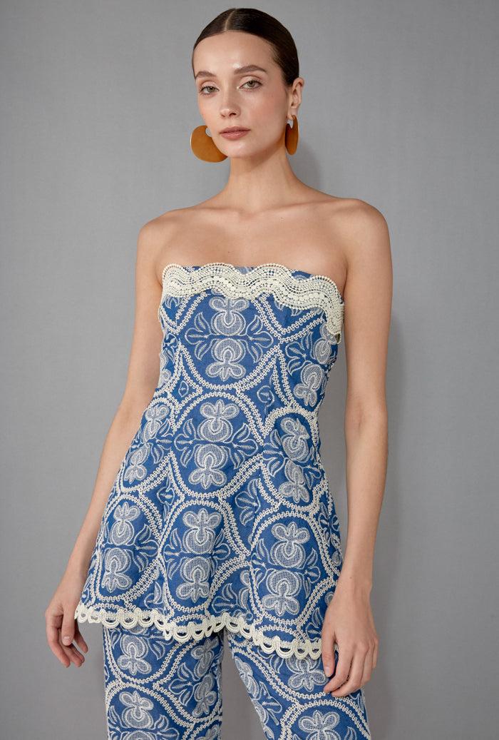 waimari JOYCE TOP DENIM