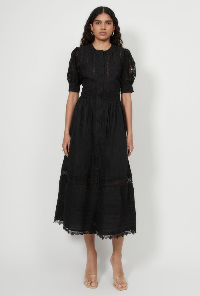 waimari JULIETTE MAXI DRESS BLACK