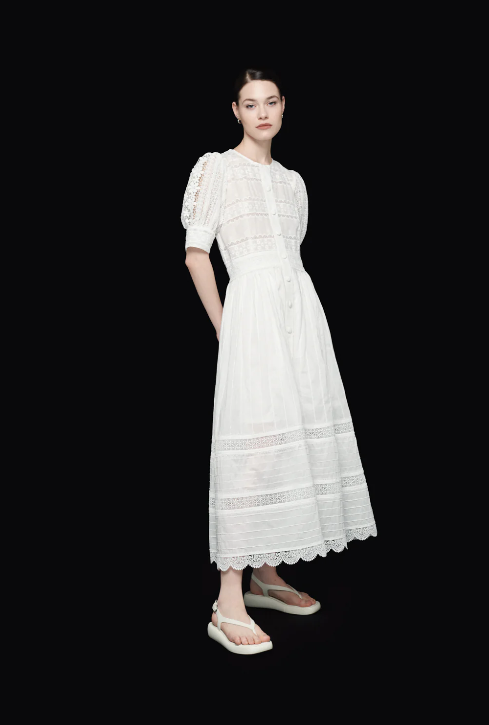 waimari JULIETTE MAXI DRESS WHITE