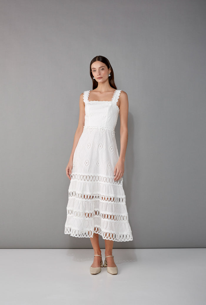 waimari LIANA MAXI DRESS WHITE