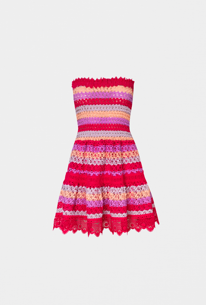 Waimari MACONDO MINI DRESS RASPBERRY