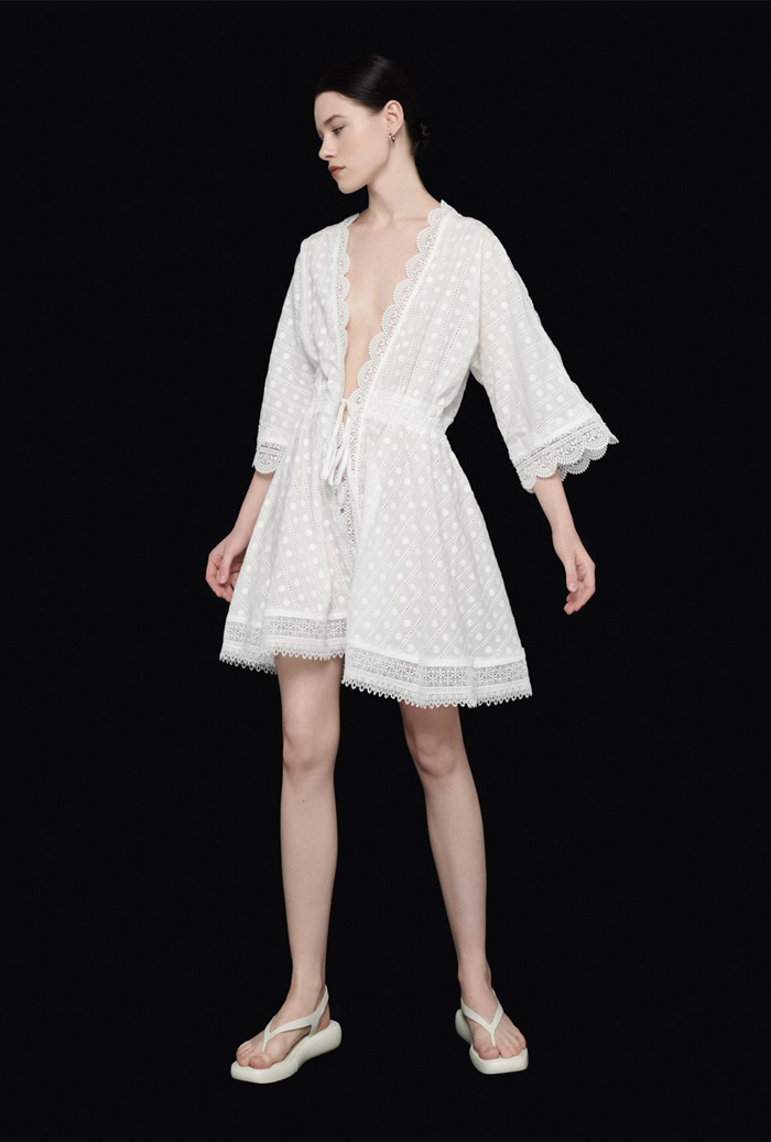 Waimari OXANA KIMONO WHITE