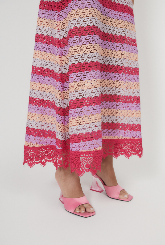 Waimari PALMARITO MAXI DRESS RASPBERRY