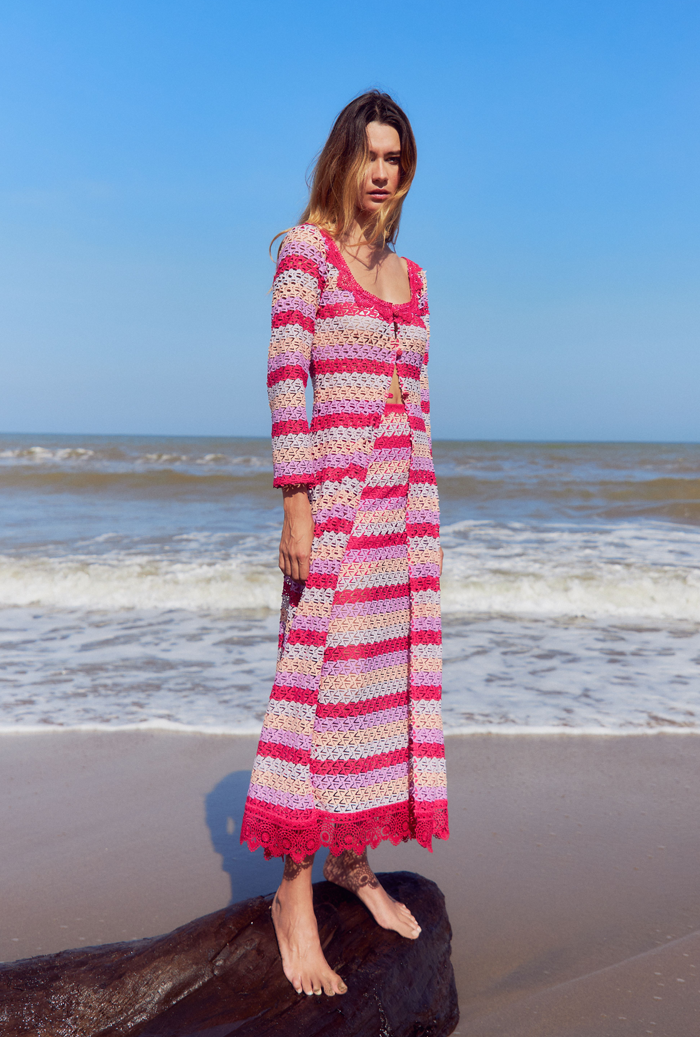 waimari PLAYA CRISTAL TOP RASPBERRY