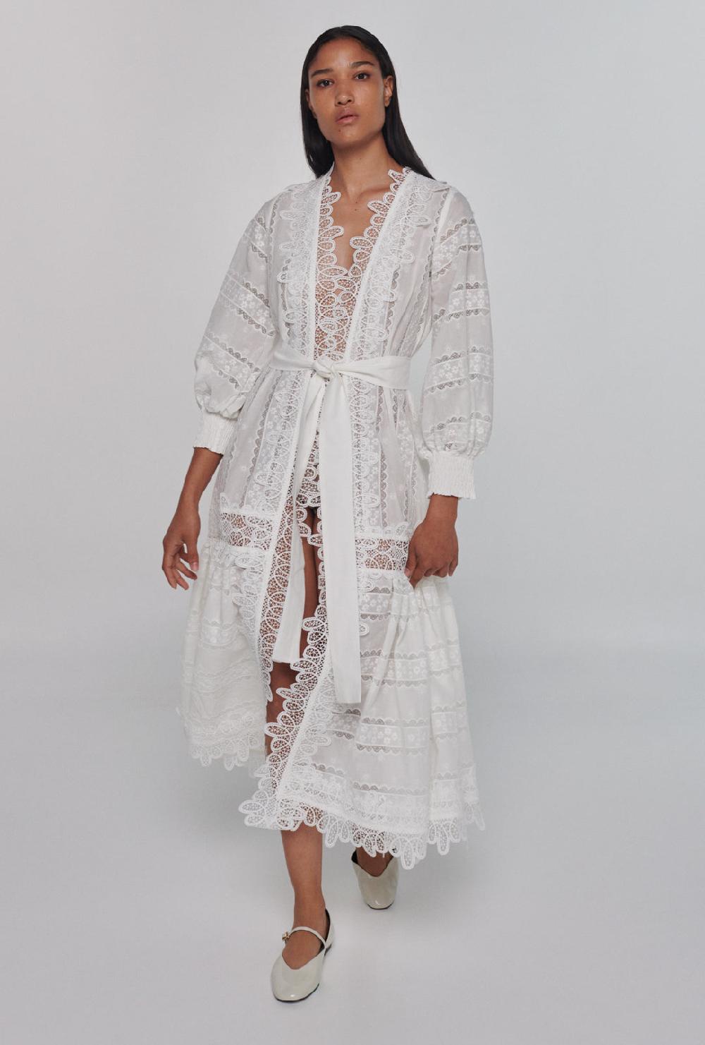 waimari REBECCA KIMONO WHITE