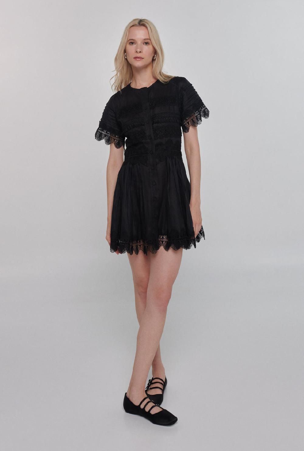 waimari VIOLETTA DRESS BLACK