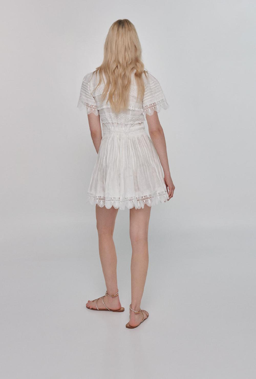 waimari VIOLETTA DRESS WHITE