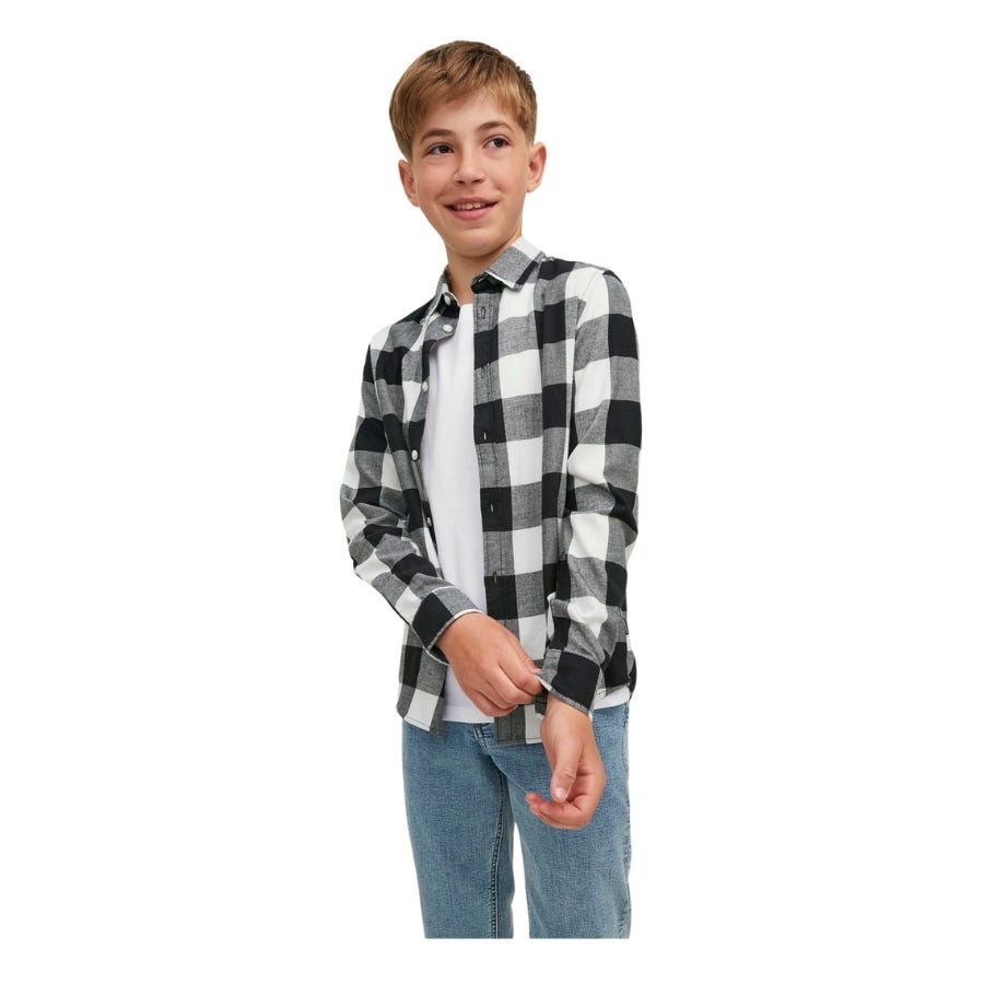 wala Camisas manga larga Jack & jones N.U. Jjegingham Twill Shirt L S Noos Jnr