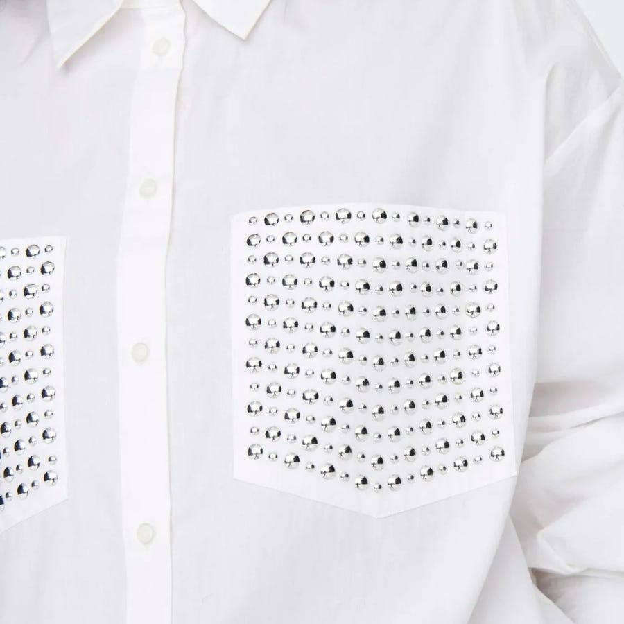 Wala Camisas Manga Larga Only Onlgitha Life Ls Studded Shirt Wvn