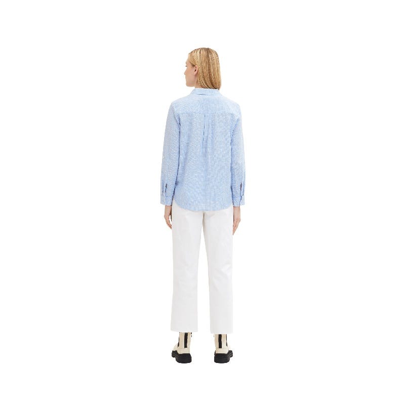 Wala Camisas Manga Larga Tom Tailor Blouse With Slub Structure