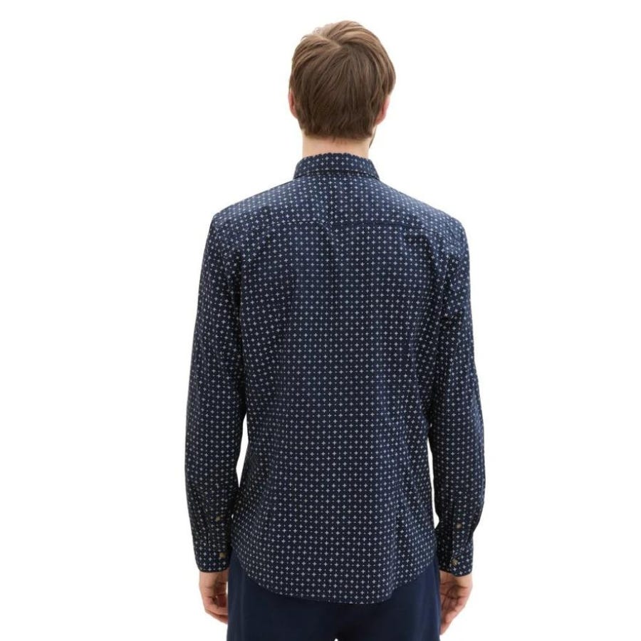 Wala Camisas Manga Larga Tom Tailor Fitted Printed Poplin Shirt Shirts Blouses