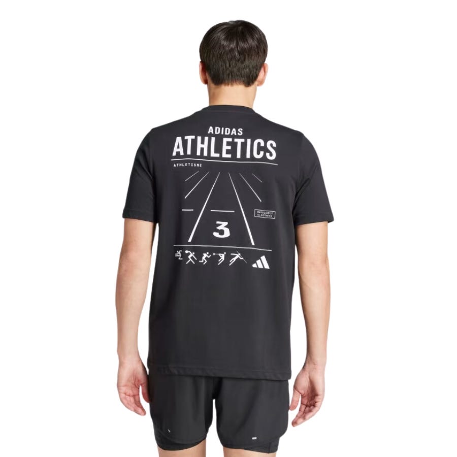 Wala Camisetas Manga Corta Adidas M Ath Cat G T Black