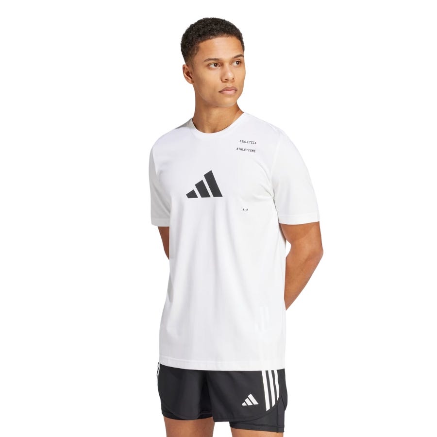 wala Camisetas manga corta Adidas M Ath Cat G T White