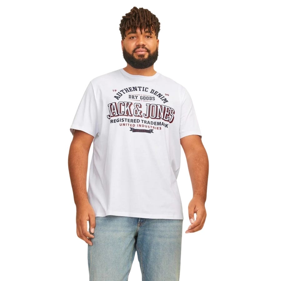 wala Camisetas manga corta Jack & jones plus Jjelogo Tee Ss O-Neck 24 25 Noos Pls