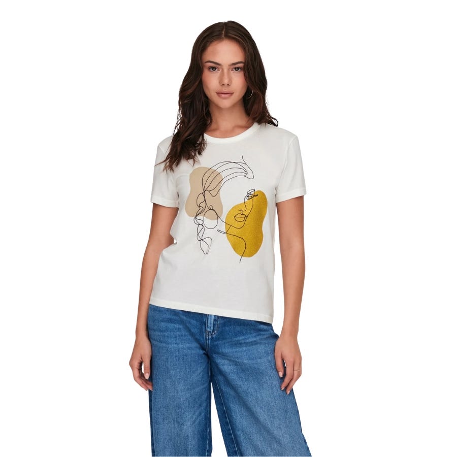 wala Camisetas manga corta Jdy Jdymichigan Life S S Print Top Jrs