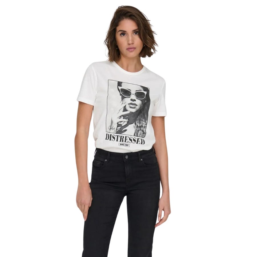 wala Camisetas manga corta Only Onlalba Life S S Ego Top Box Cs Jrs
