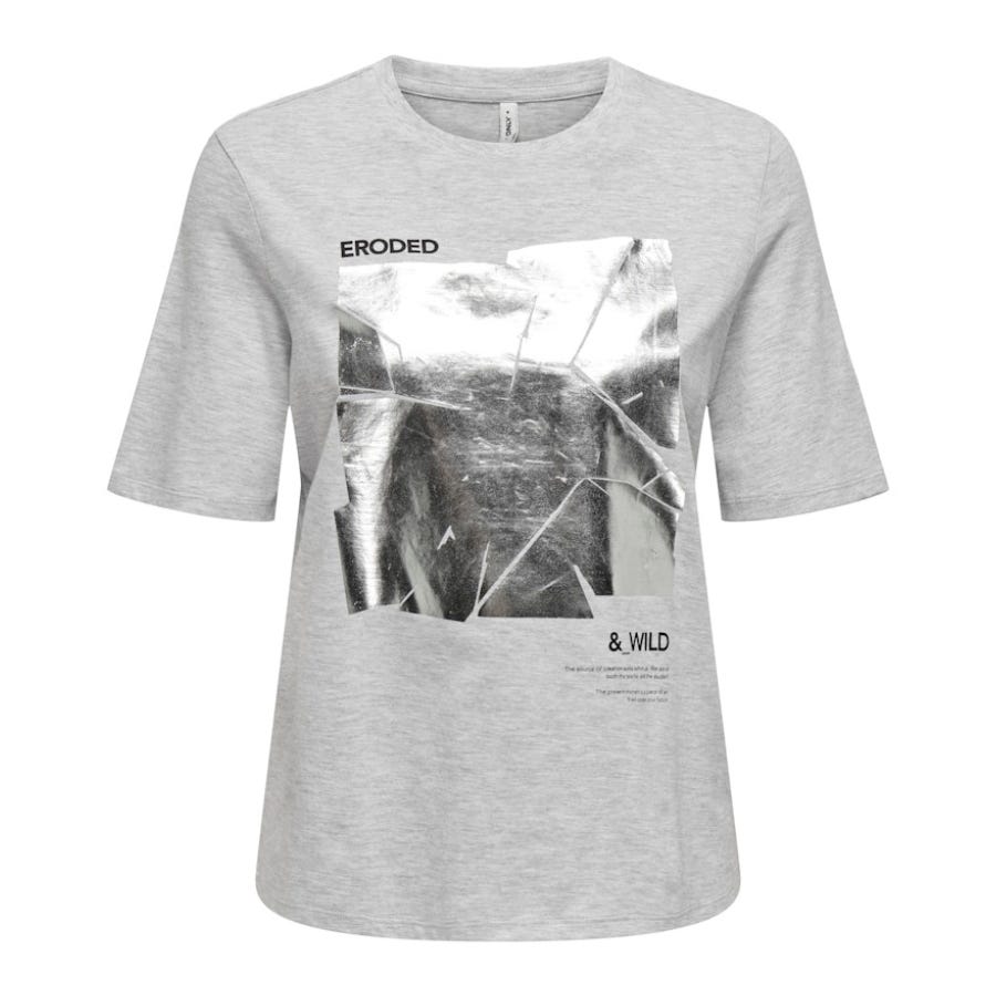 wala Camisetas manga corta Only Onlfiola S S Foil Top Box Jrs
