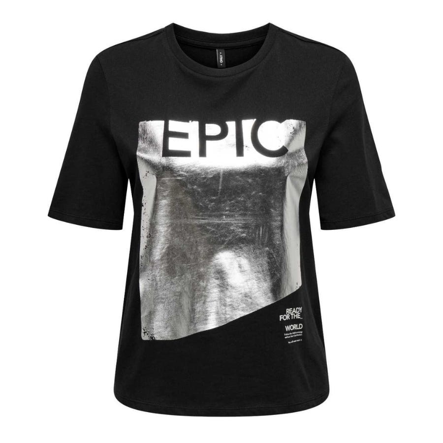 wala Camisetas manga corta Only Onlfiola S S Foil Top Box Jrs