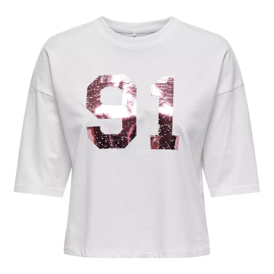 wala Camisetas manga corta Only Onlfoline Life S S Foil Top Box Jrs