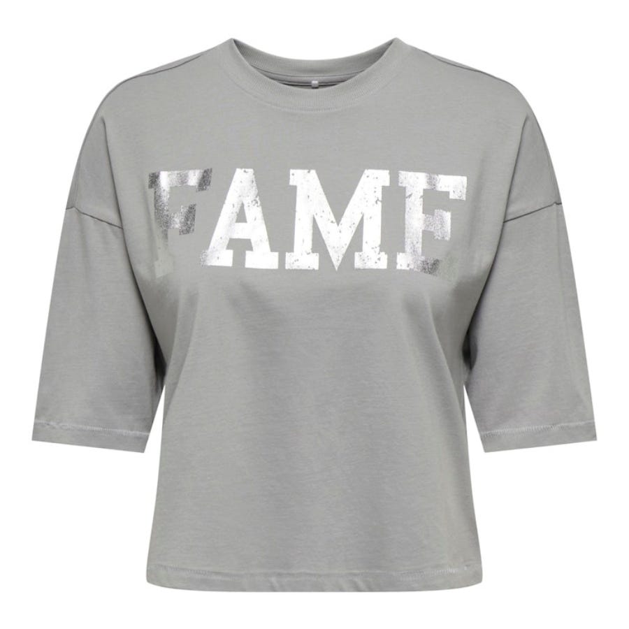 wala Camisetas manga corta Only Onlfoline Life S S Foil Top Box Jrs